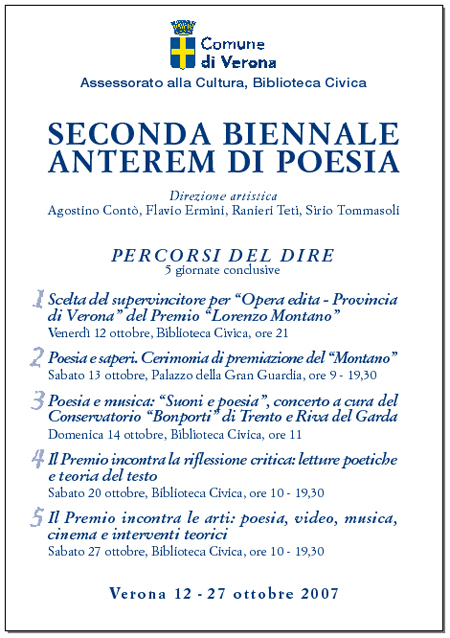 Manifesto della seconda Biennale di Poesia